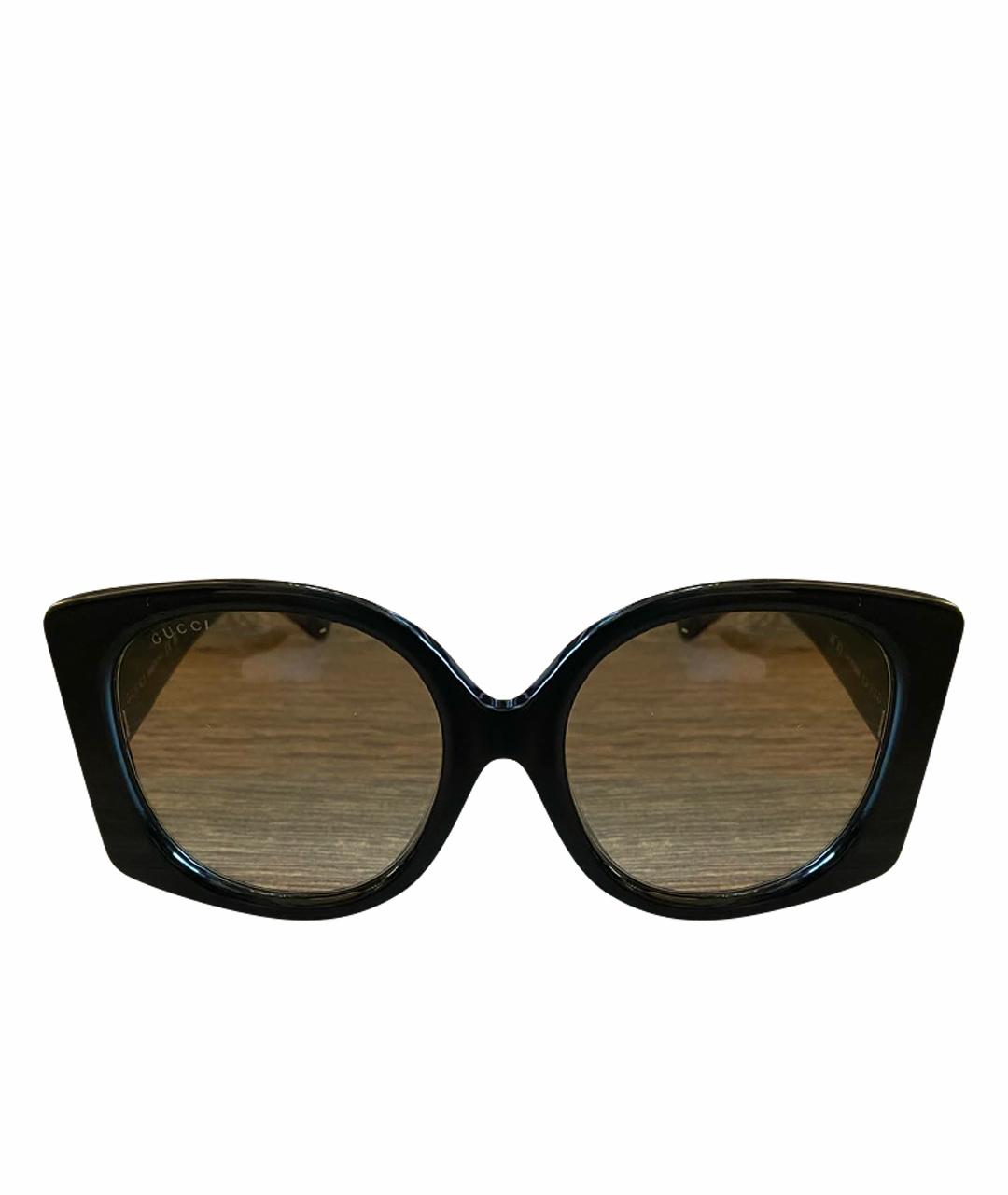 GUCCI Черные пластиковые солнцезащитные очки, фото 1