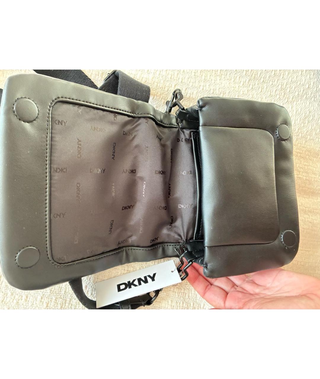 DKNY Черная сумка через плечо, фото 4