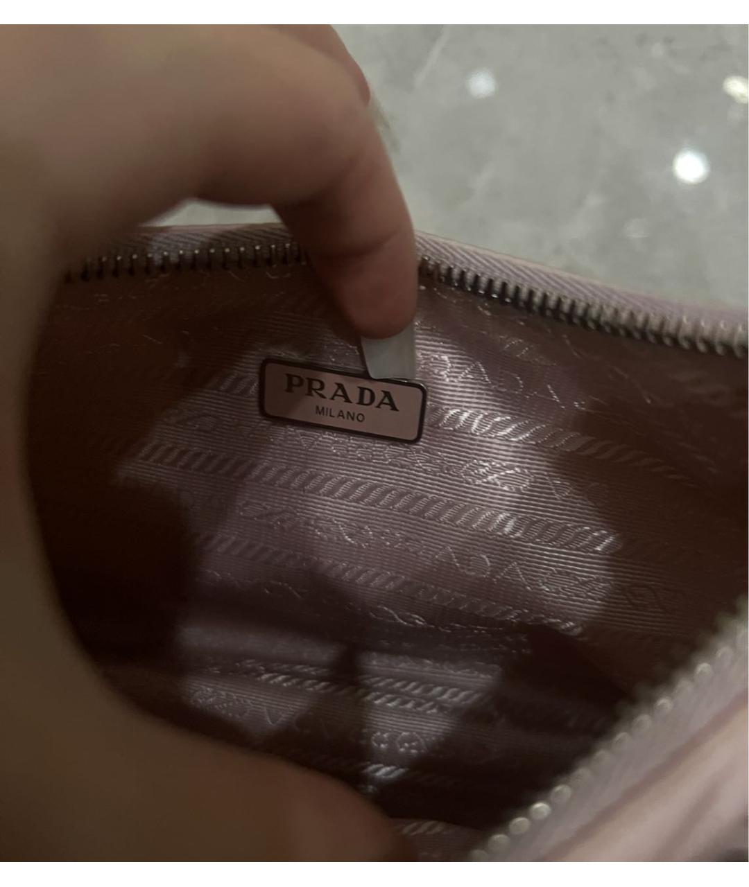 PRADA Розовая сумка через плечо, фото 4