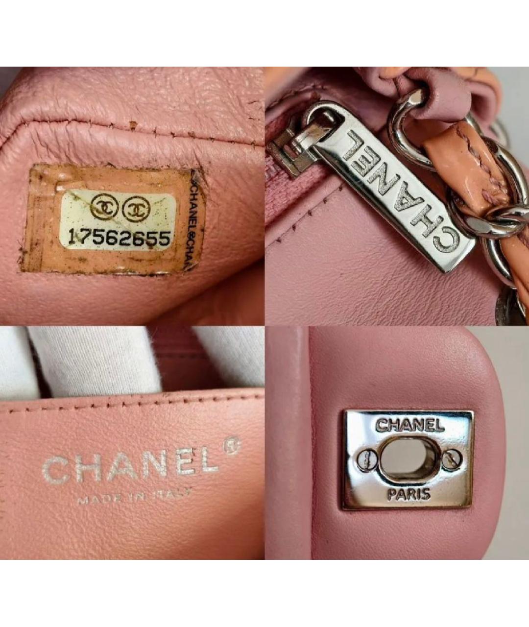 CHANEL Оранжевая сумка с короткими ручками, фото 5