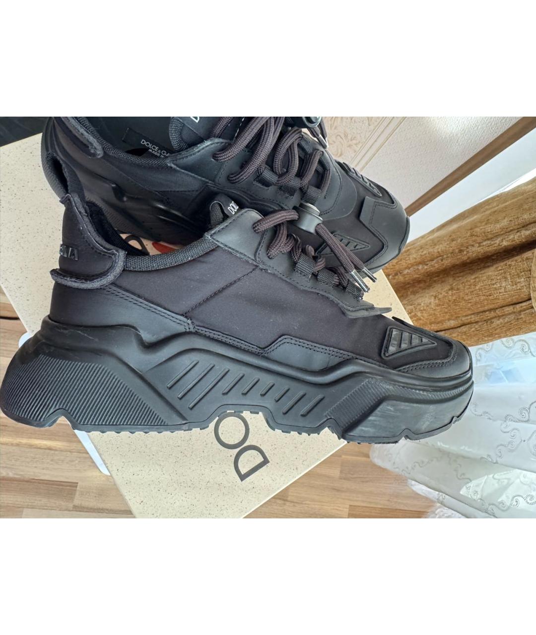 DOLCE&GABBANA Черные кроссовки, фото 6