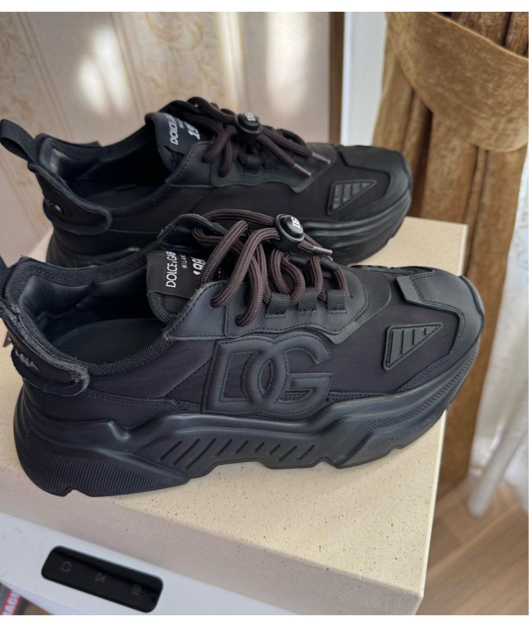 DOLCE&GABBANA Черные кроссовки, фото 8