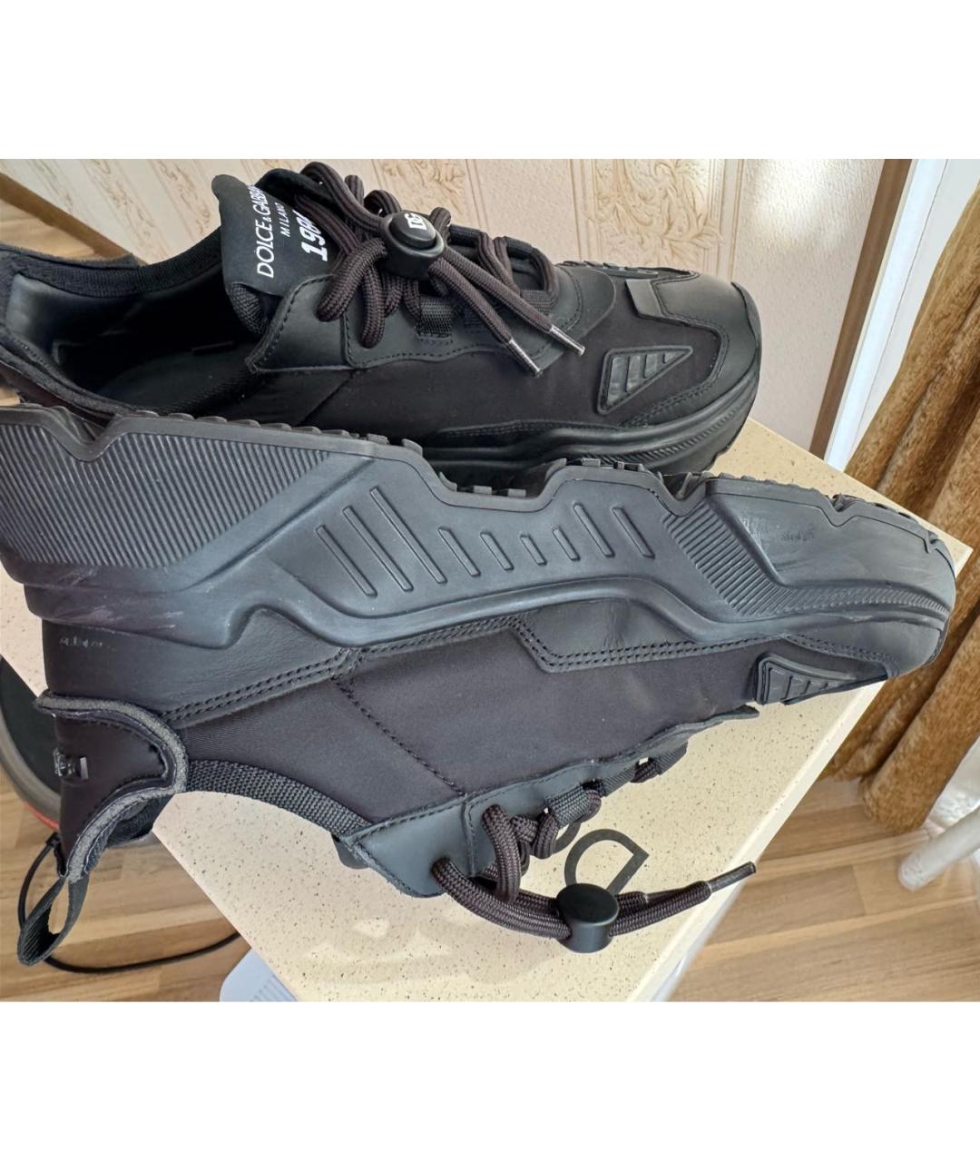 DOLCE&GABBANA Черные кроссовки, фото 7