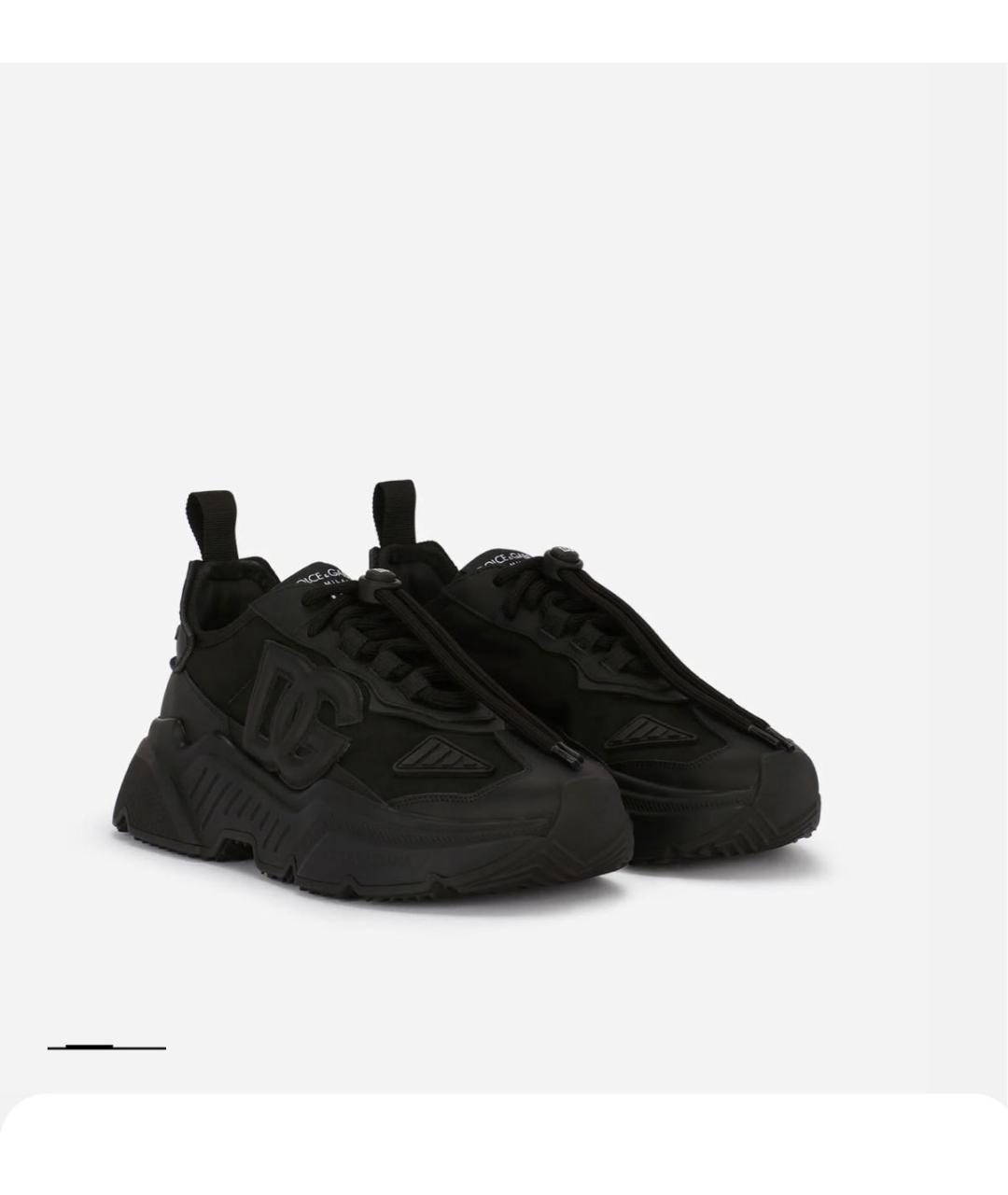 DOLCE&GABBANA Черные кроссовки, фото 3