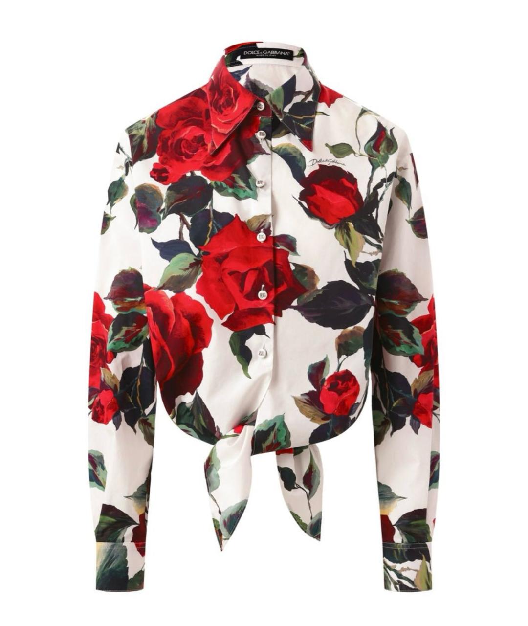 DOLCE&GABBANA Красная хлопковая рубашка, фото 1