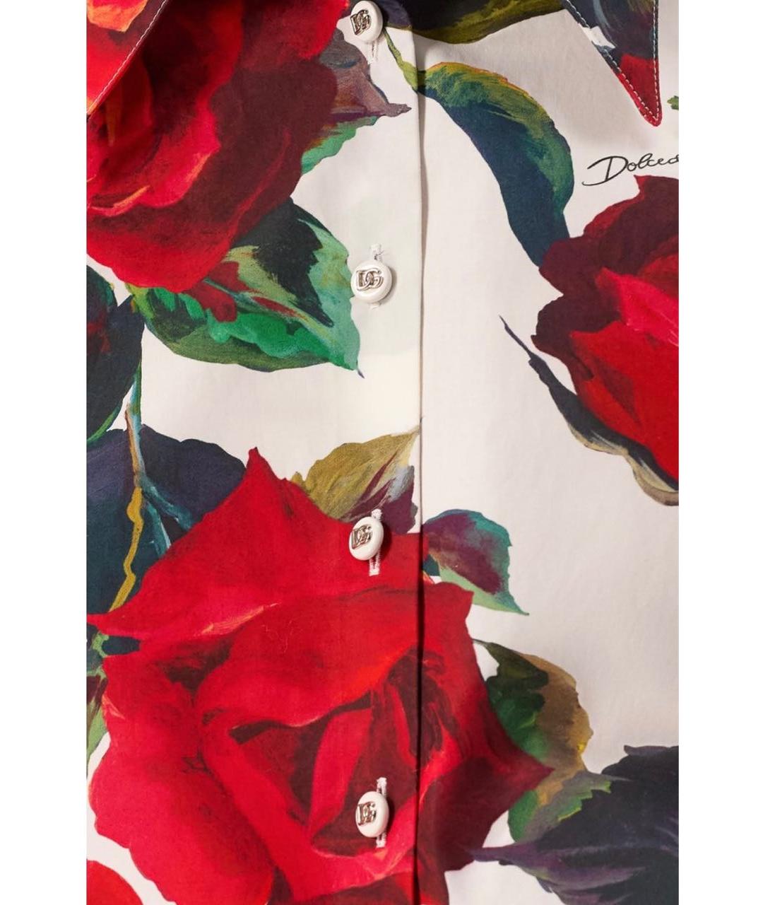 DOLCE&GABBANA Красная хлопковая рубашка, фото 3