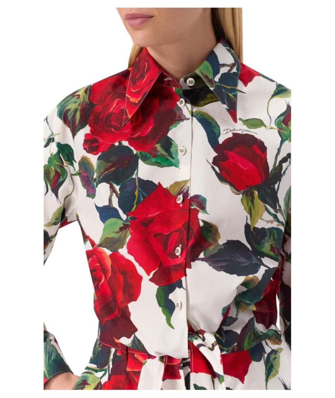 DOLCE&GABBANA Красная хлопковая рубашка, фото 2