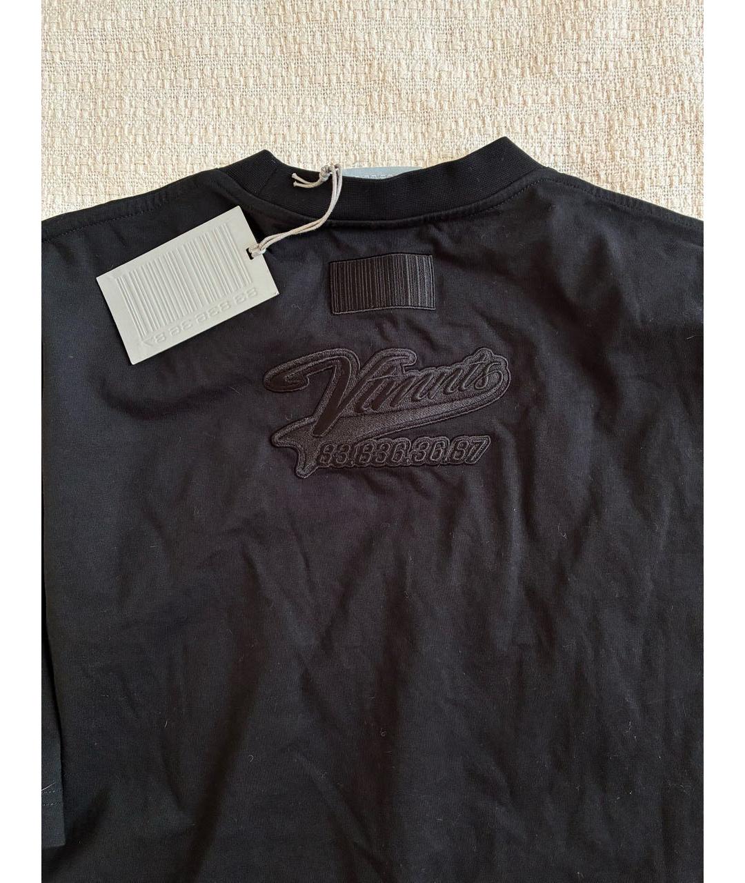 VETEMENTS Черная футболка, фото 4