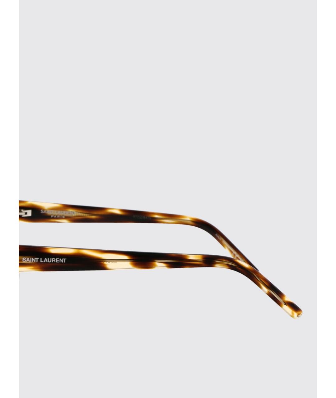 SAINT LAURENT Коричневые солнцезащитные очки, фото 4