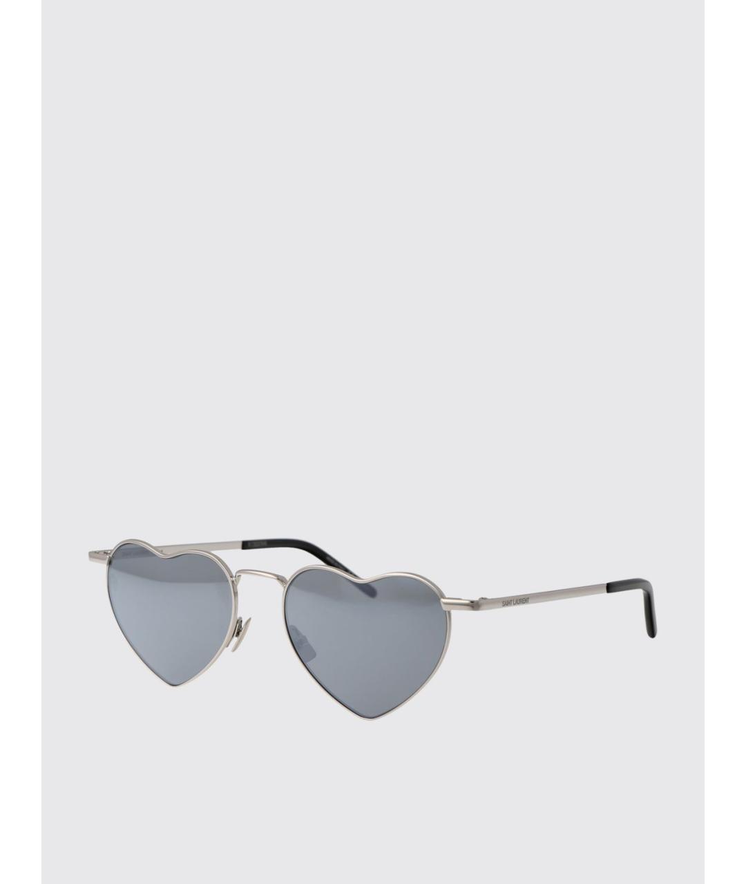 SAINT LAURENT Серебряные солнцезащитные очки, фото 5