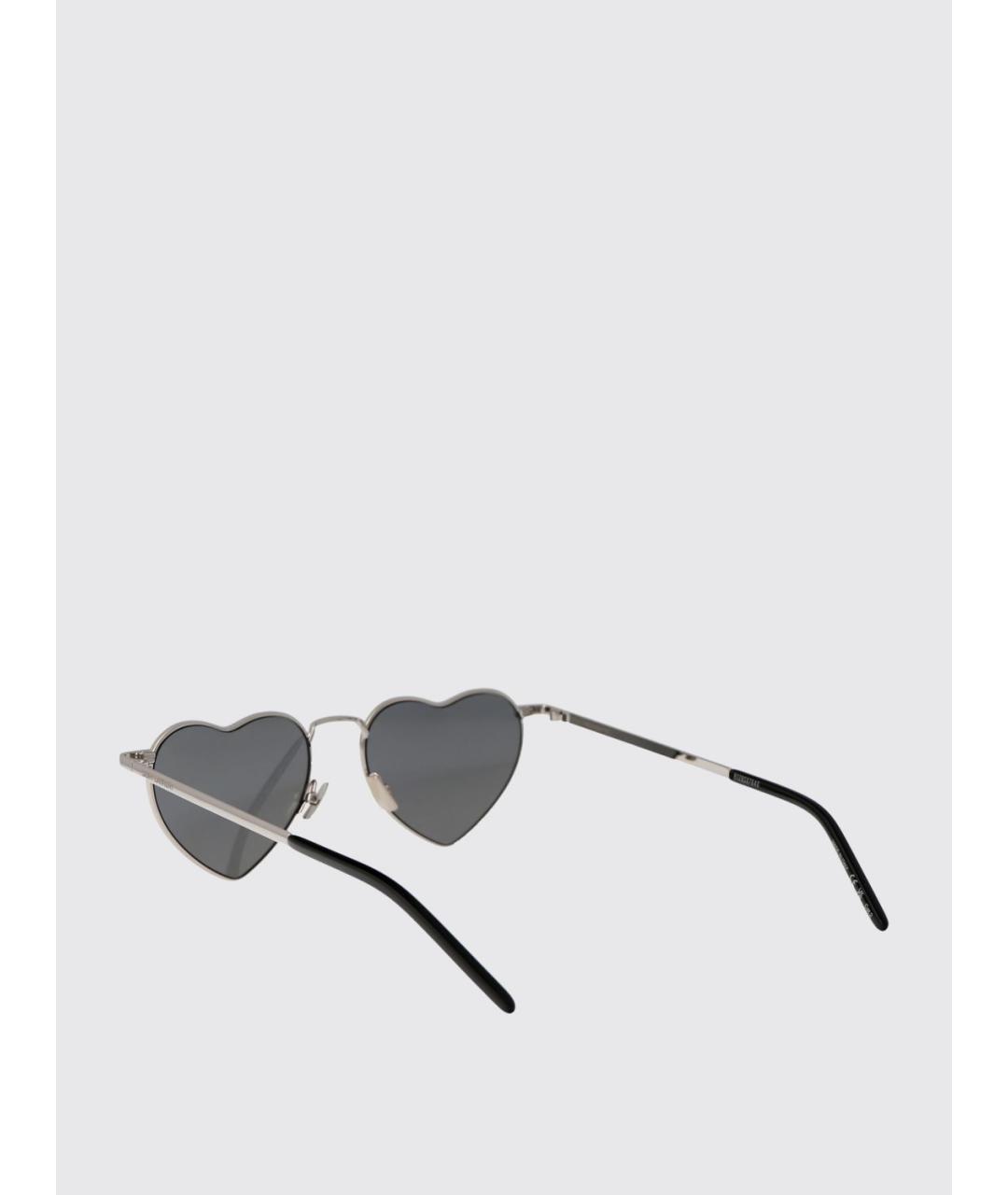 SAINT LAURENT Серебряные солнцезащитные очки, фото 3