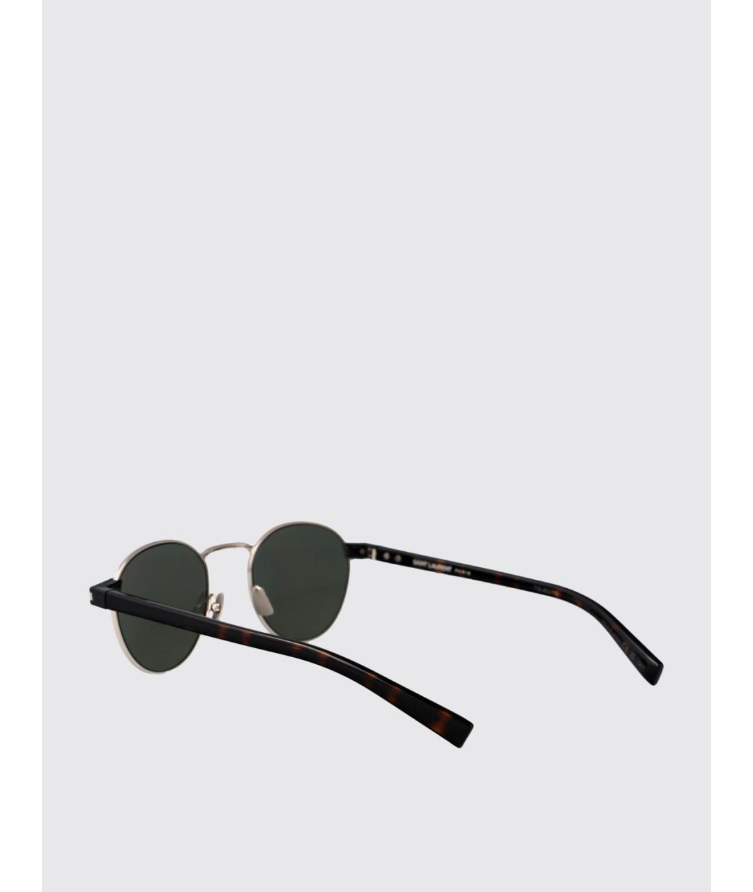 SAINT LAURENT Коричневые солнцезащитные очки, фото 3
