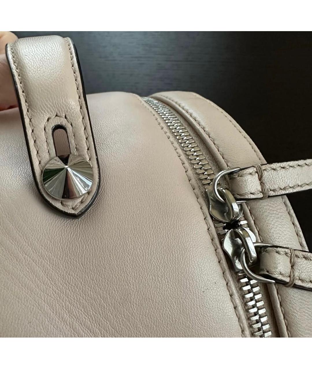 FENDI Розовый кожаный рюкзак, фото 7