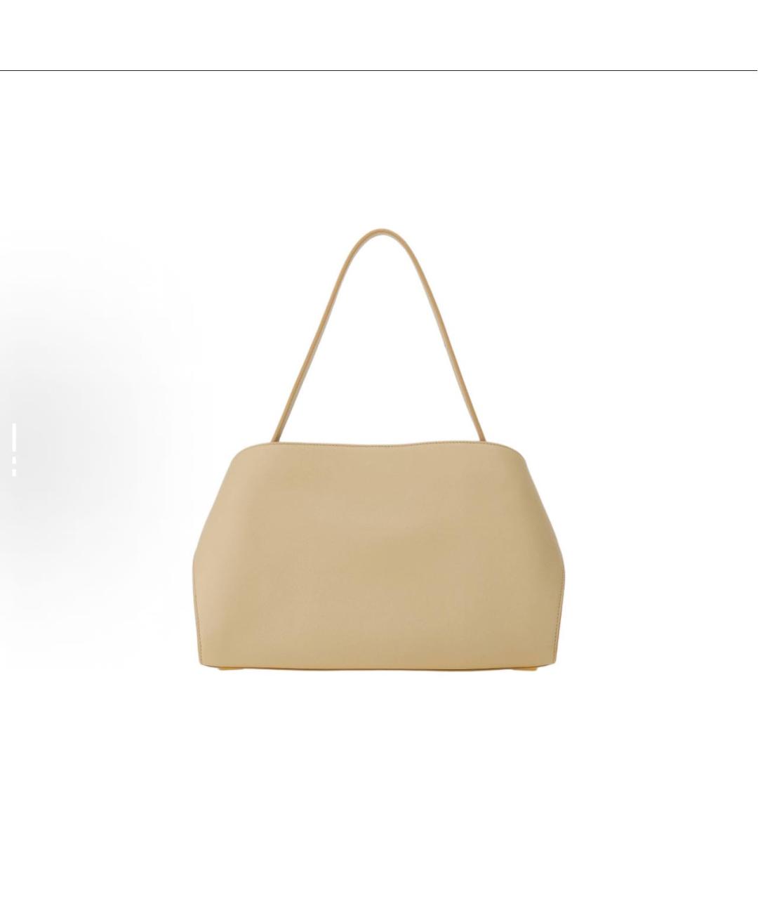 FERRAGAMO Бежевая кожаная сумка тоут, фото 4