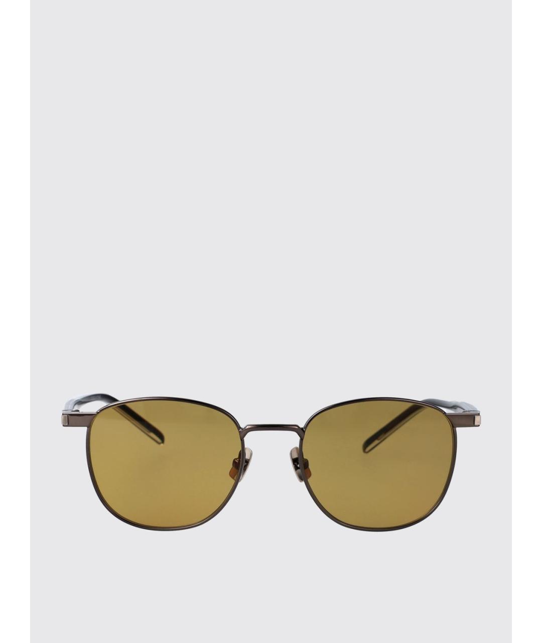 SAINT LAURENT Коричневые солнцезащитные очки, фото 2