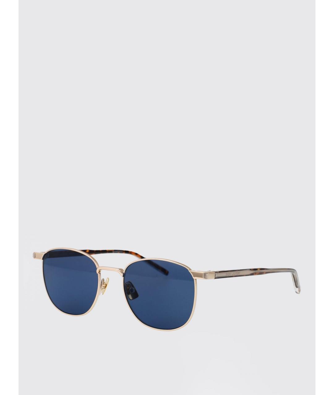 SAINT LAURENT Золотые солнцезащитные очки, фото 5