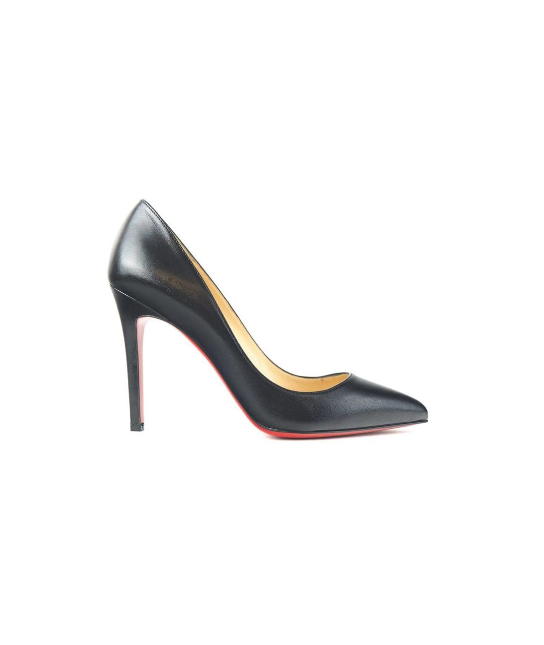 CHRISTIAN LOUBOUTIN Черные кожаные туфли, фото 9
