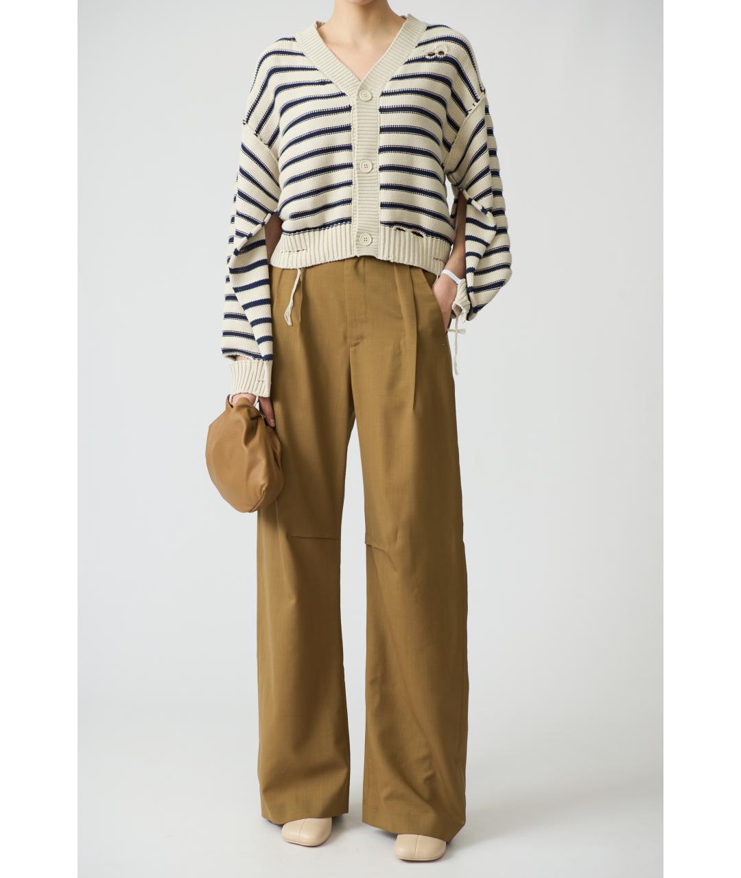 MM6 MAISON MARGIELA Бежевая кожаная сумка через плечо, фото 3