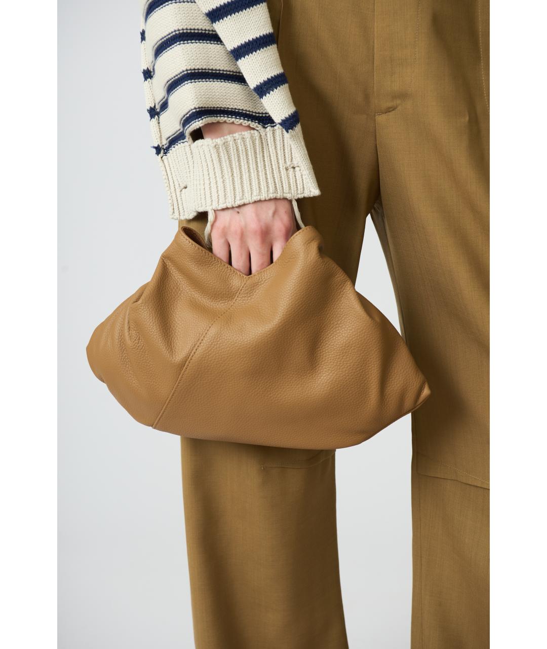 MM6 MAISON MARGIELA Бежевая кожаная сумка через плечо, фото 6
