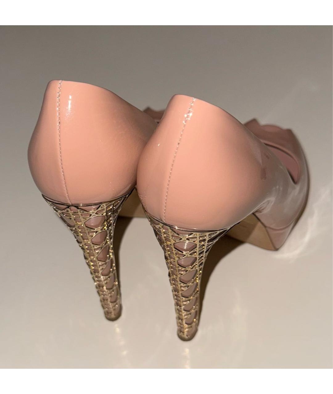 CHRISTIAN DIOR Розовые туфли из лакированной кожи, фото 3