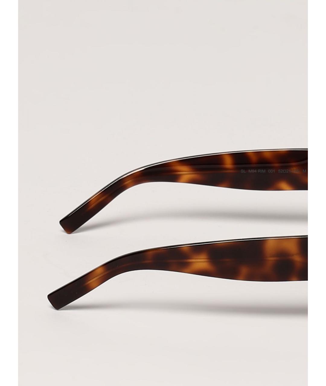 SAINT LAURENT Коричневые солнцезащитные очки, фото 4
