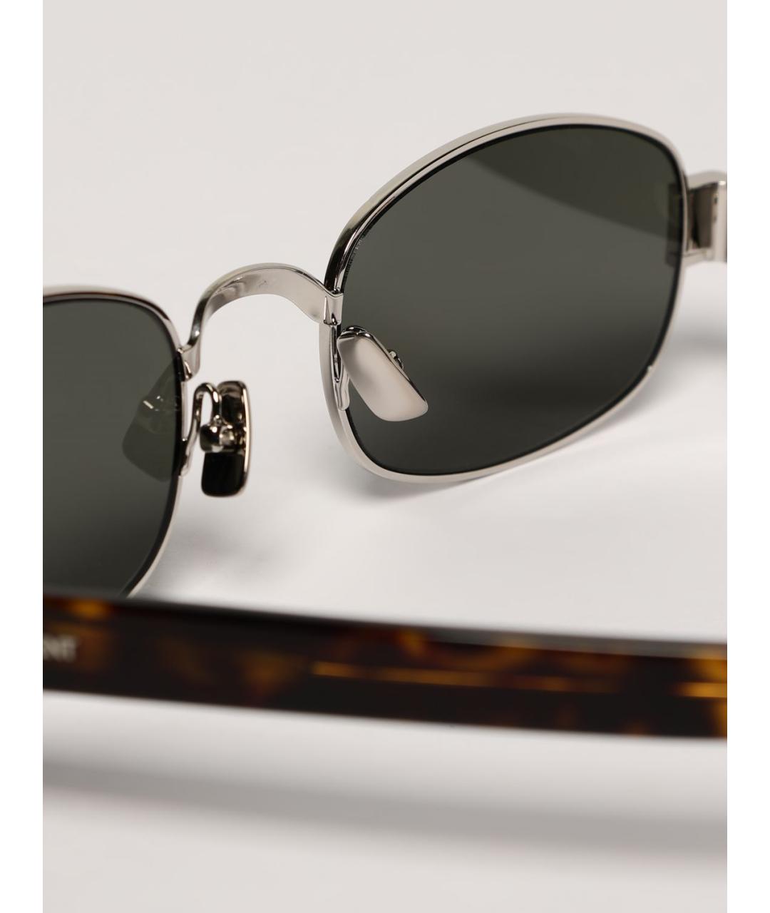 SAINT LAURENT Коричневые солнцезащитные очки, фото 5