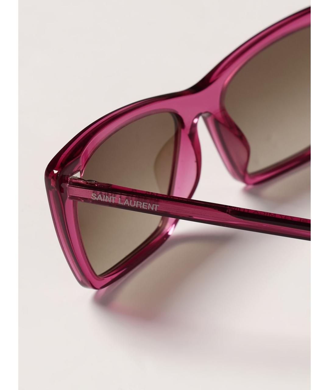 SAINT LAURENT Розовые солнцезащитные очки, фото 5