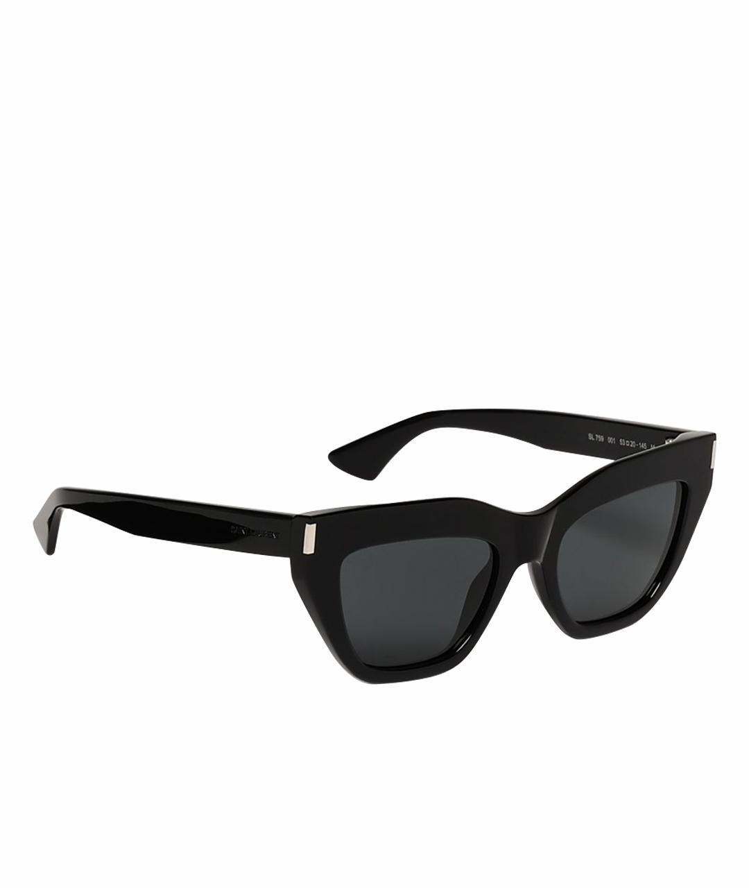SAINT LAURENT Черные солнцезащитные очки, фото 1