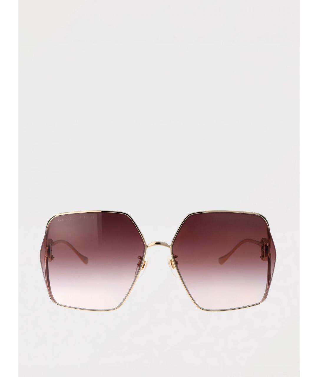 GUCCI Золотые солнцезащитные очки, фото 2