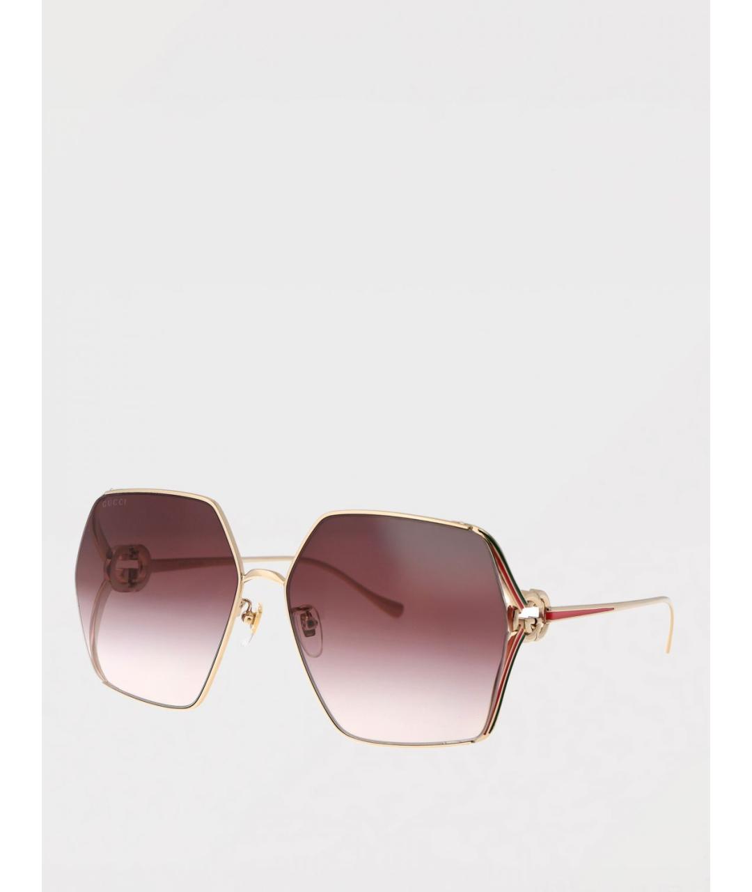 GUCCI Золотые солнцезащитные очки, фото 5