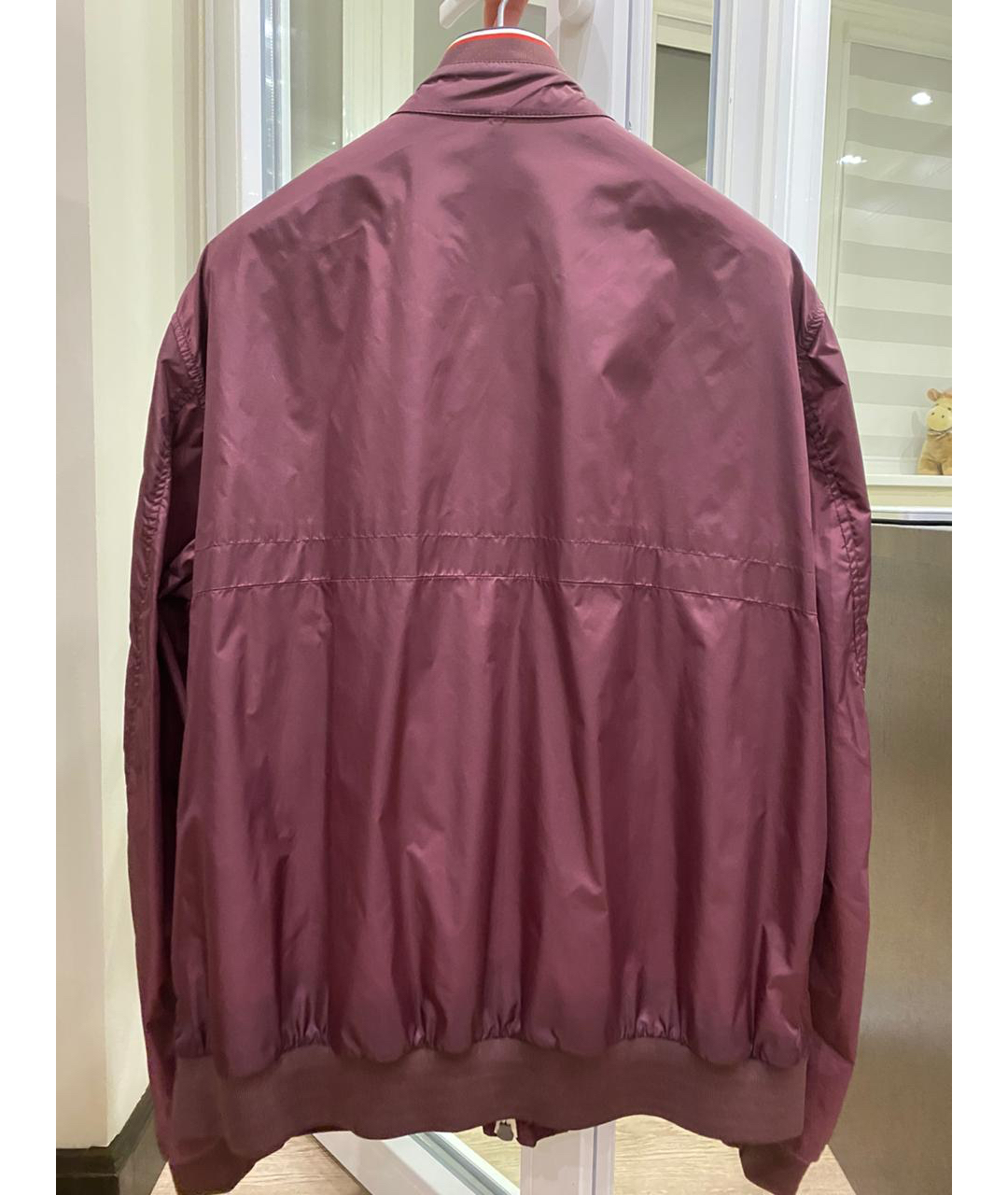 MONCLER Бордовая куртка, фото 2