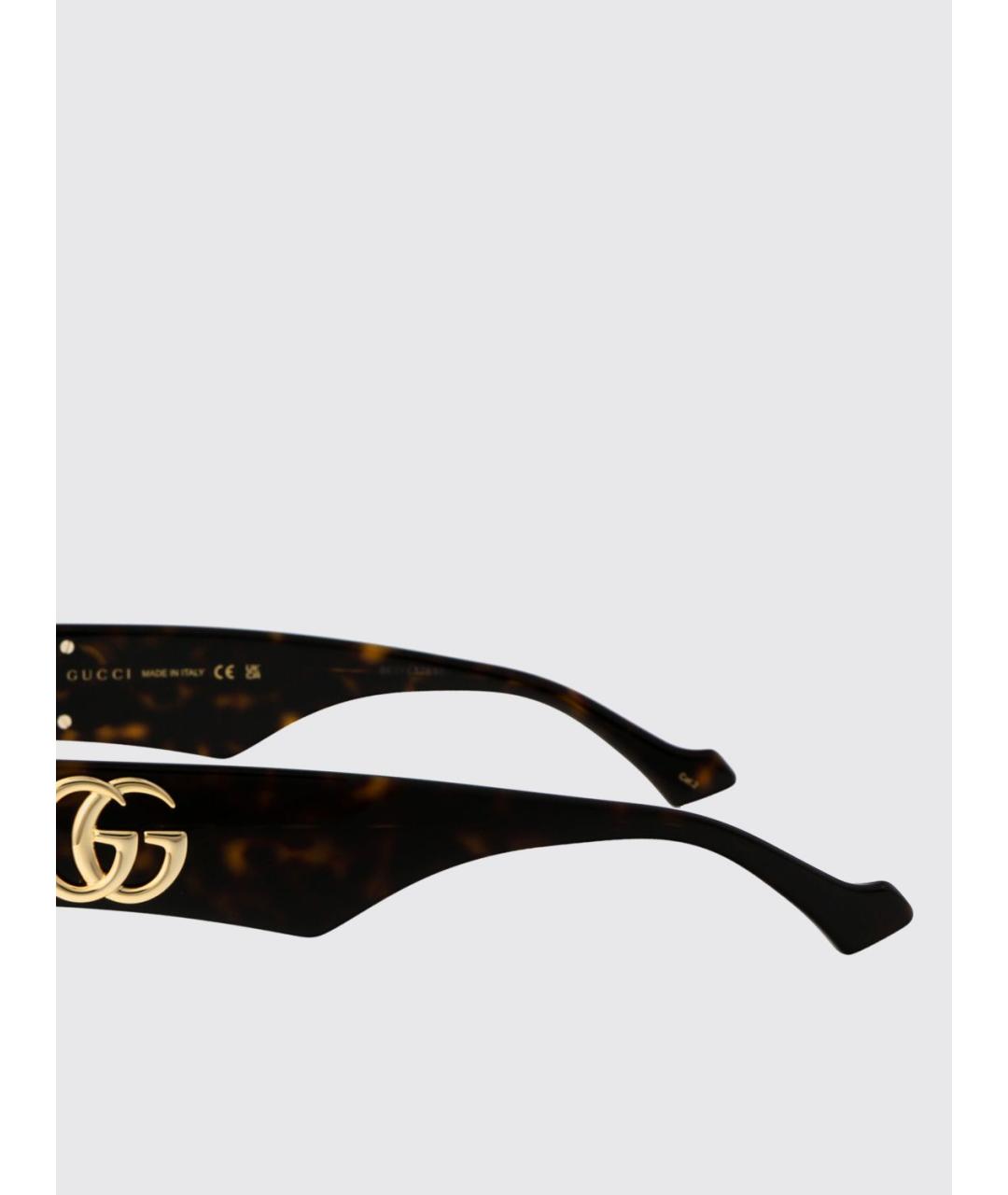 GUCCI Коричневые солнцезащитные очки, фото 4