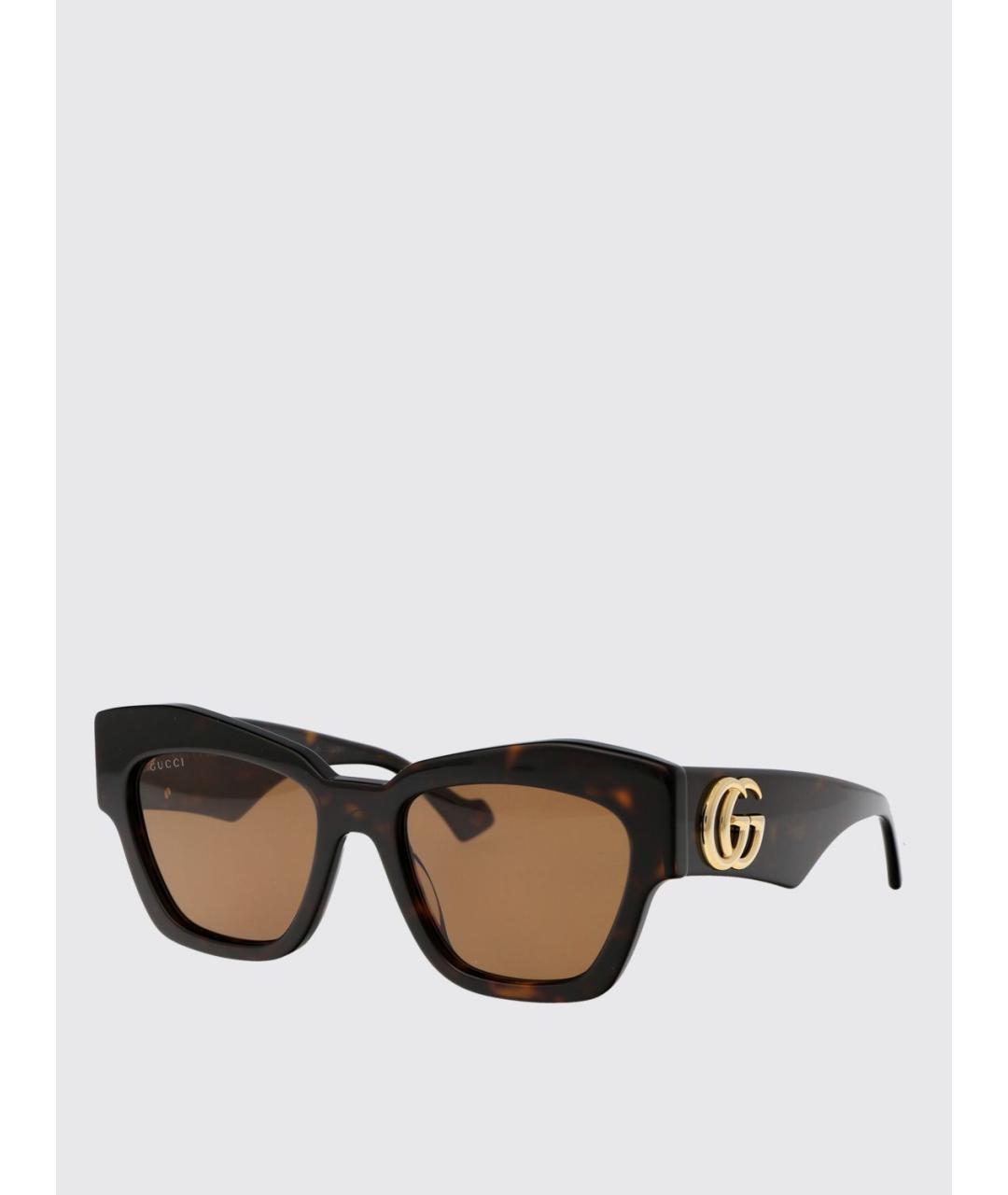GUCCI Коричневые солнцезащитные очки, фото 5