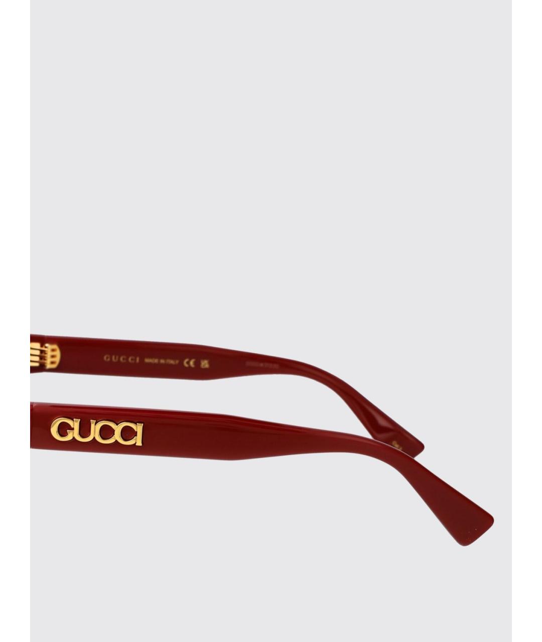 GUCCI Бордовые солнцезащитные очки, фото 4