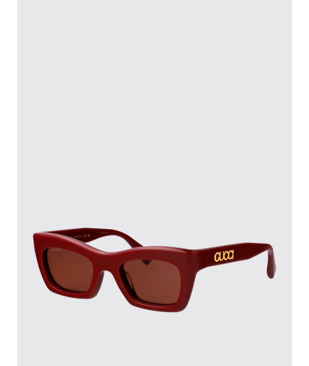 GUCCI Бордовые солнцезащитные очки, фото 5