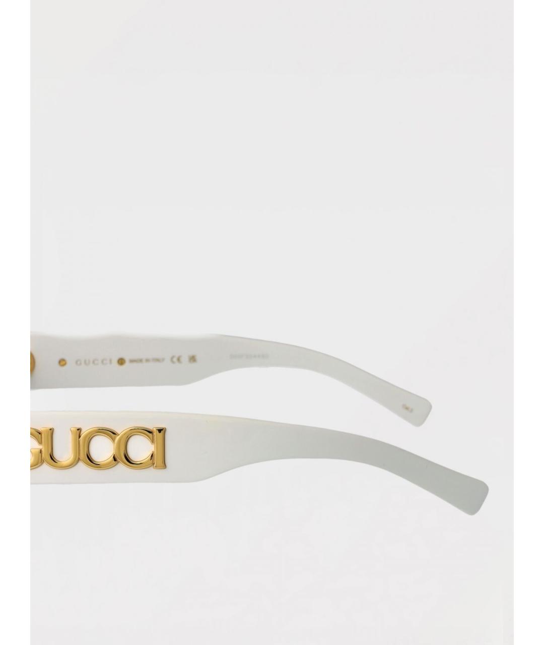 GUCCI Белые солнцезащитные очки, фото 4