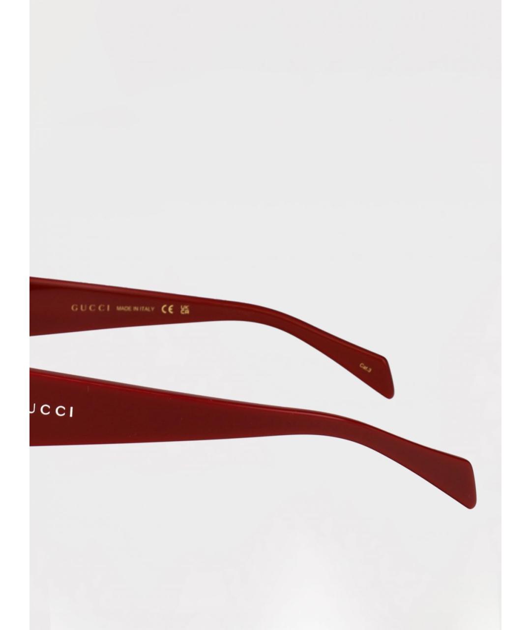 GUCCI Красные солнцезащитные очки, фото 4