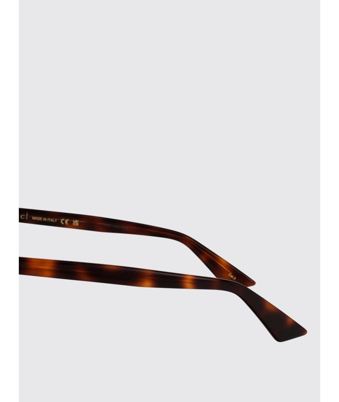GUCCI Коричневые солнцезащитные очки, фото 4