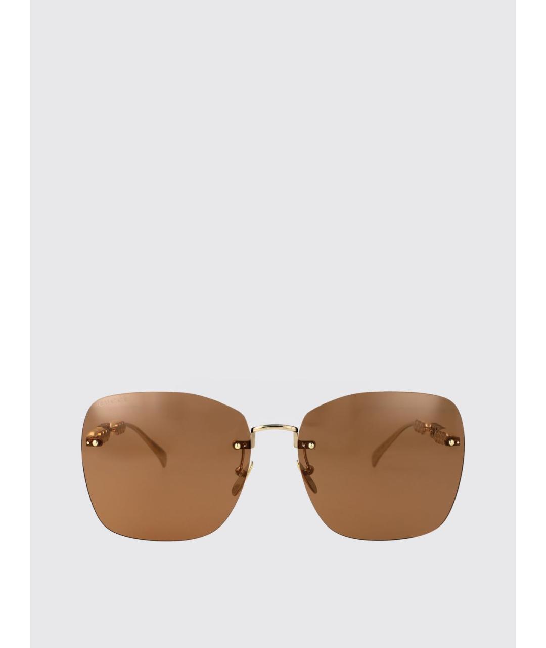 GUCCI Золотые солнцезащитные очки, фото 2