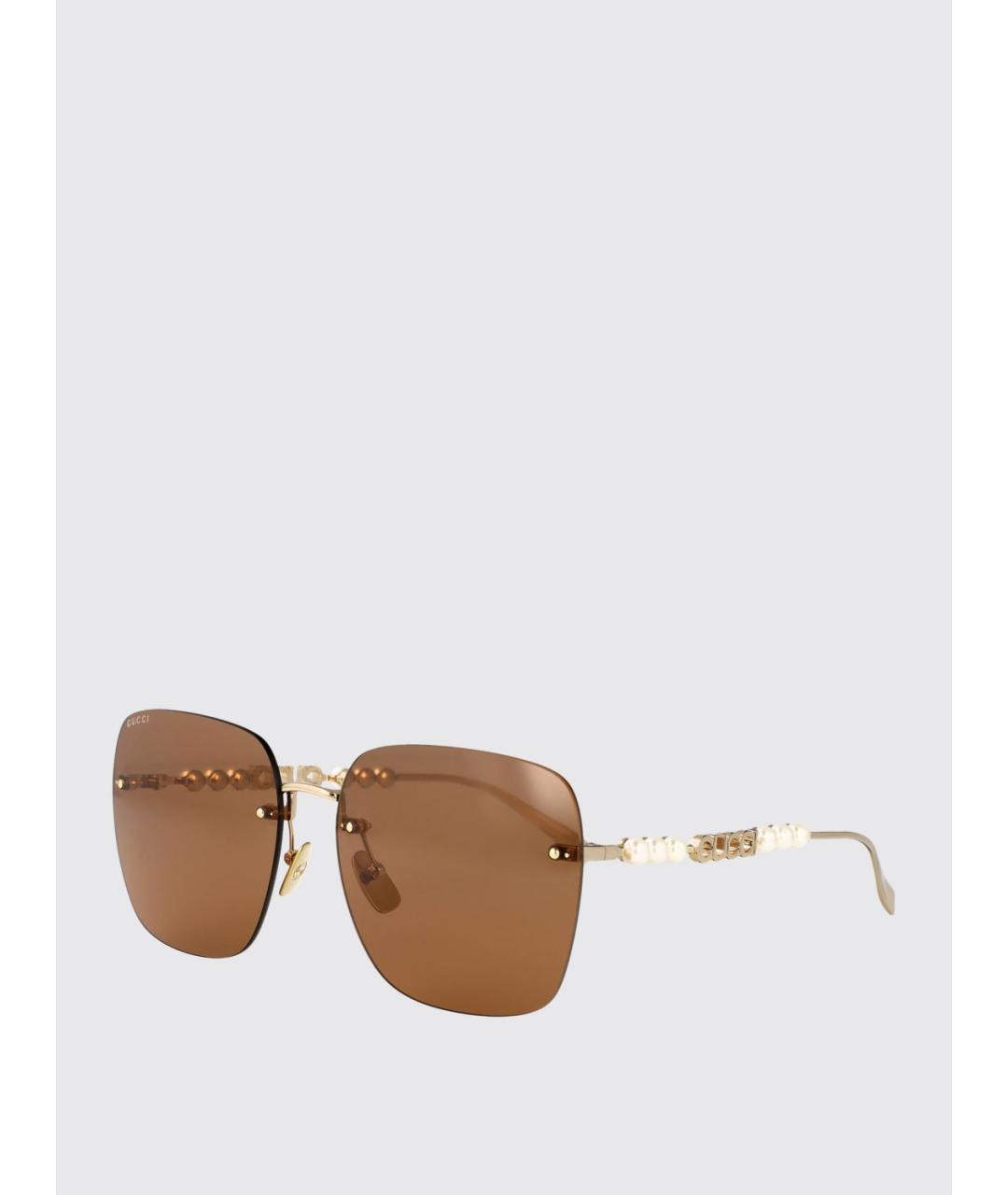 GUCCI Золотые солнцезащитные очки, фото 5