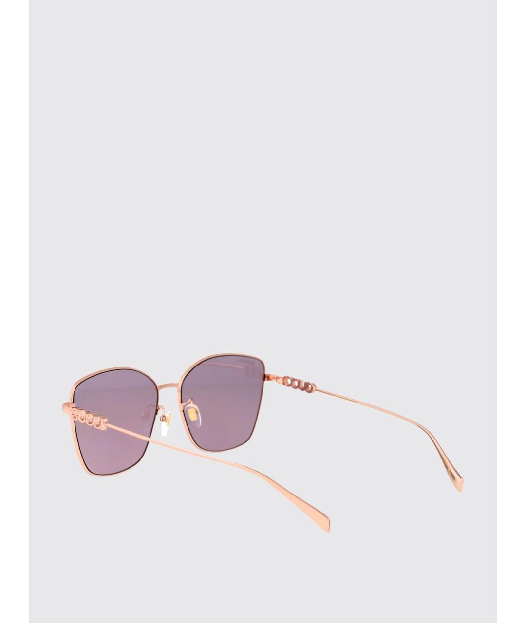 GUCCI Золотые солнцезащитные очки, фото 3