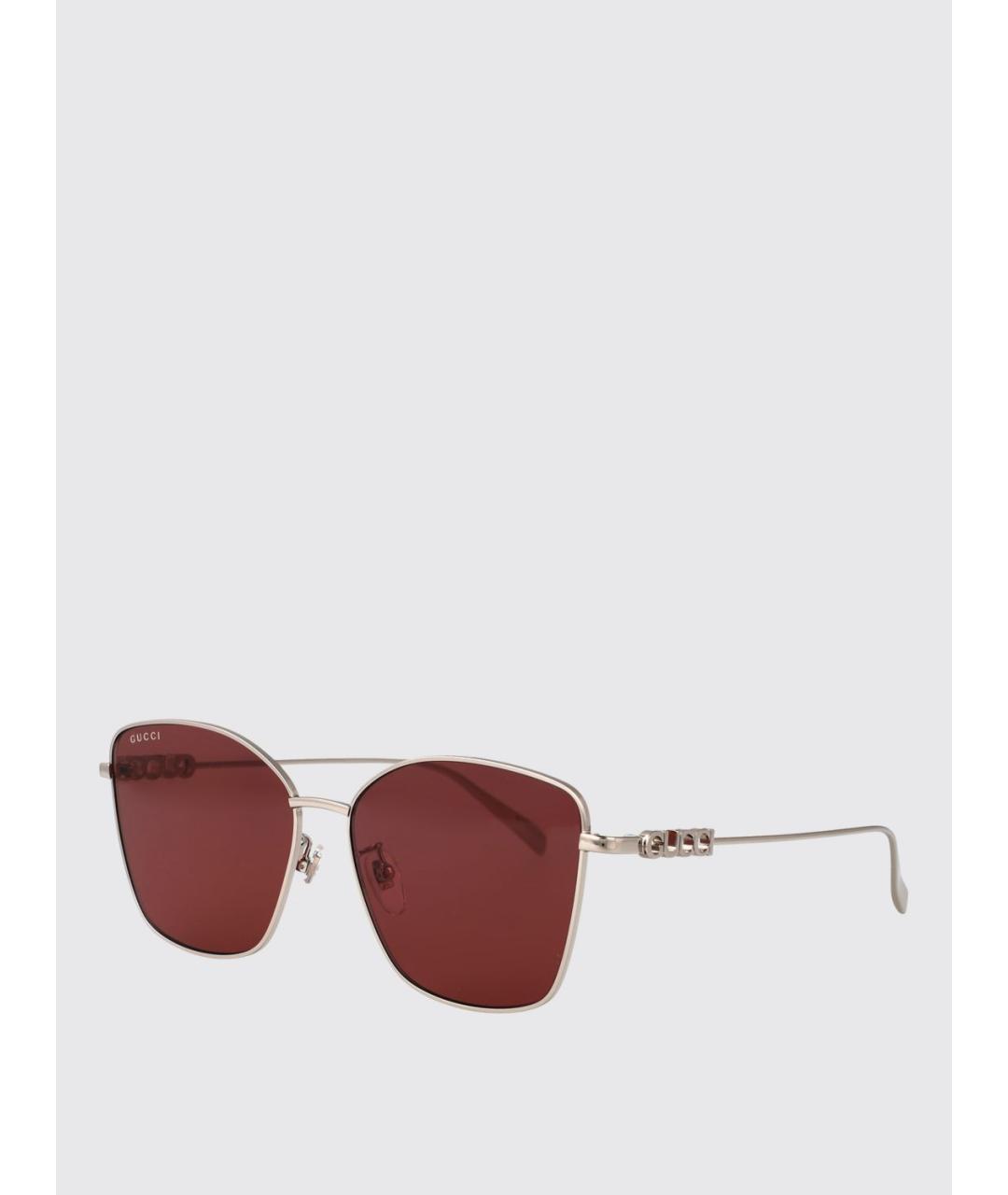 GUCCI Серебряные солнцезащитные очки, фото 5