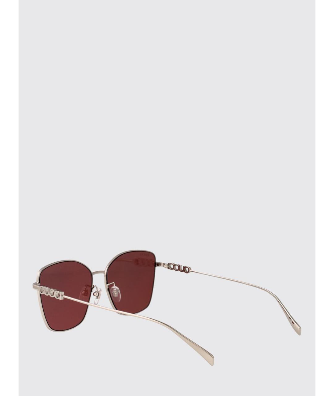 GUCCI Серебряные солнцезащитные очки, фото 3