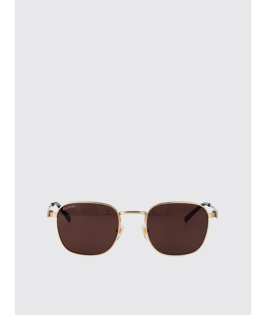 GUCCI Золотые солнцезащитные очки, фото 2