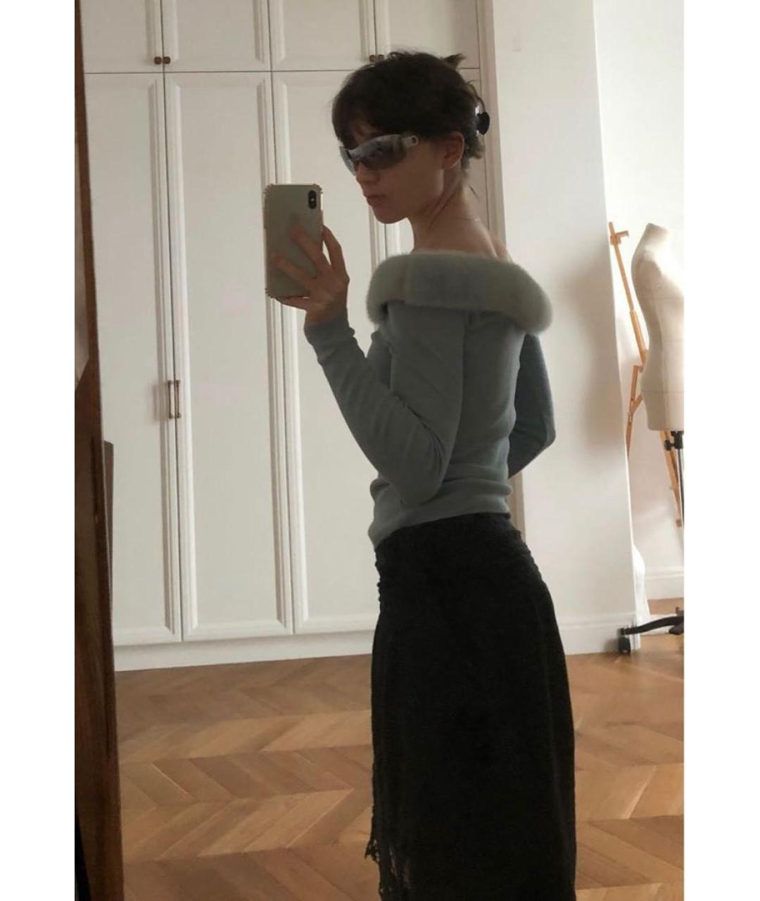 BLUMARINE Голубой вискозный джемпер / свитер, фото 5