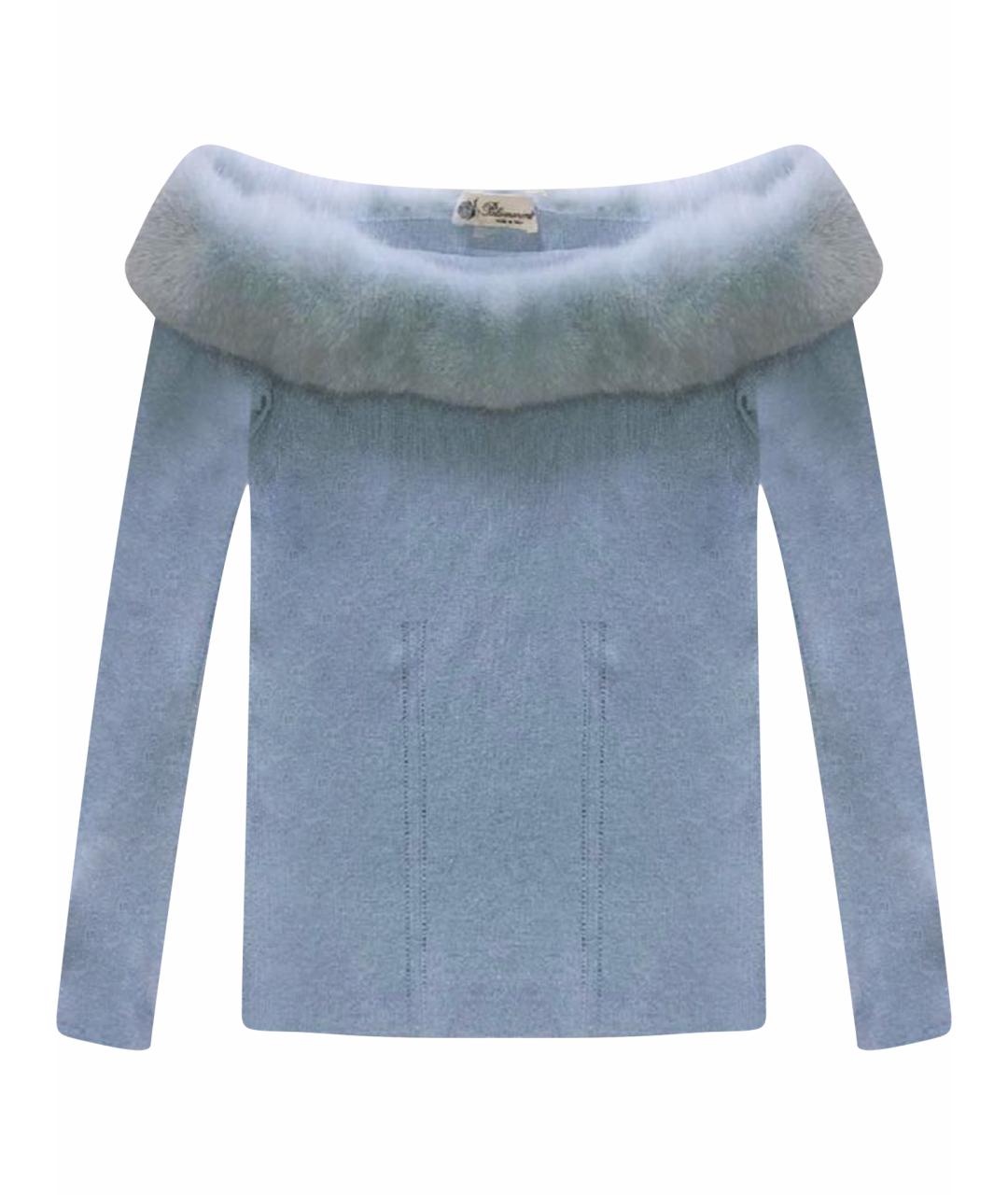 BLUMARINE Голубой вискозный джемпер / свитер, фото 1