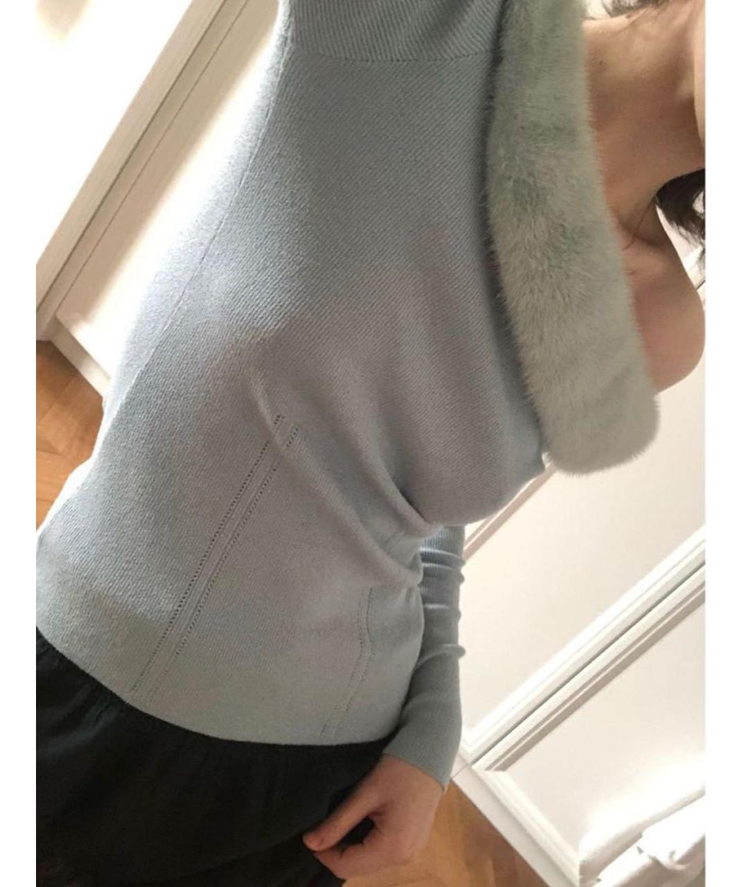 BLUMARINE Голубой вискозный джемпер / свитер, фото 4