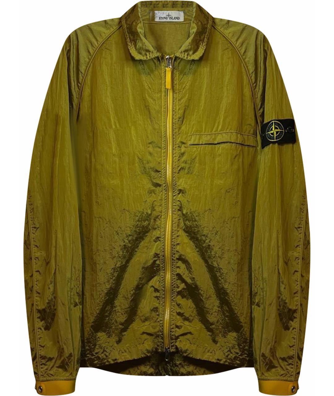 STONE ISLAND Желтая полиамидовая куртка, фото 1