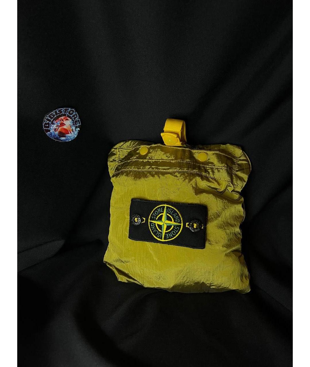 STONE ISLAND Желтая полиамидовая куртка, фото 5