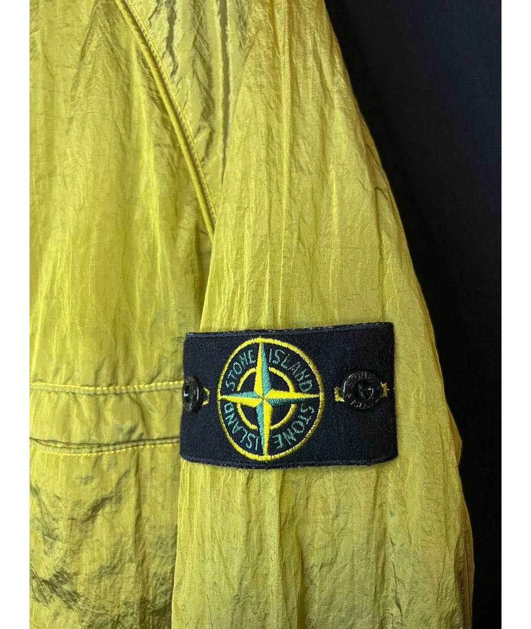 STONE ISLAND Желтая полиамидовая куртка, фото 6